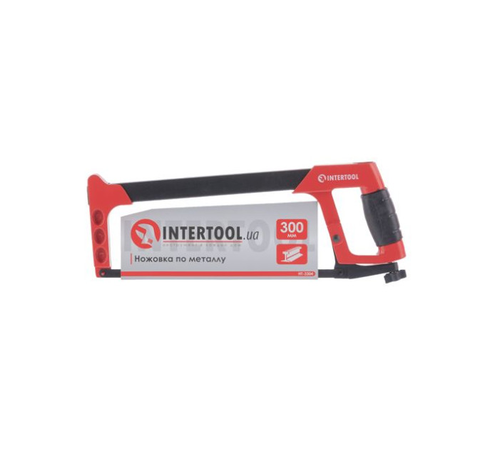 Ножовка по металлу 300 мм, рукоятка алюминиевая INTERTOOL HT-3304