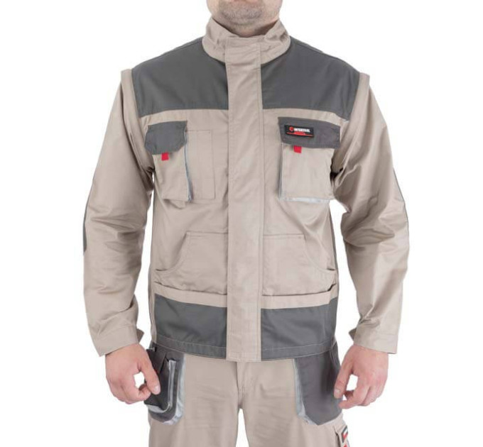 Куртка рабочая 2 в 1, 100% хлопок, плотность 180 г/м², L INTERTOOL SP-3033