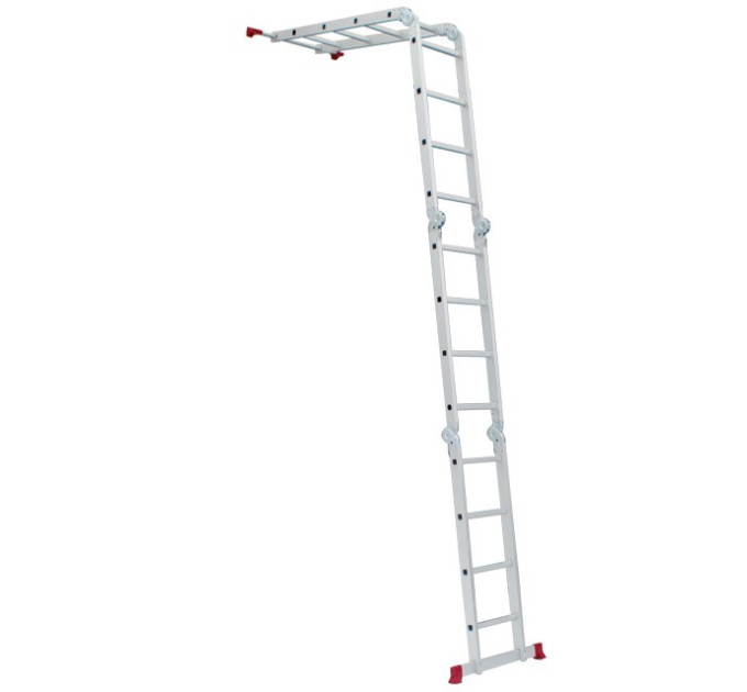 Лестница алюминиевая трансформер 4*4 сход., 4,7м INTERTOOL LT-0029