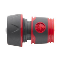 Коннектор с аквастопом 1/2" для шланга 3/4" INTERTOOL GE-1120