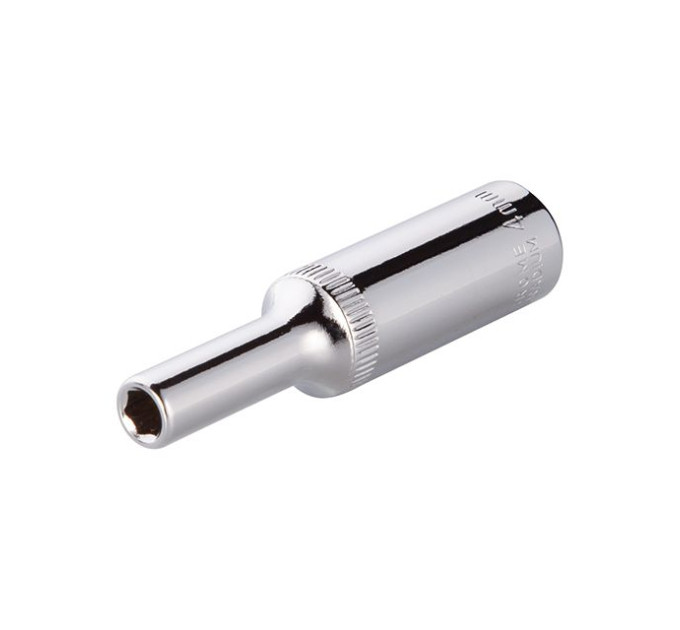 Головка шестигранная удлиненная STORM 1/4", 4 мм, Cr-V INTERTOOL ET-0452