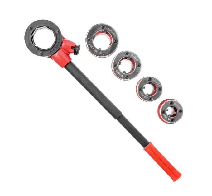 Набор плашек для нарезки резьбы 1/2"; 3/4"; 1"; 1 1/4", 4 ед. INTERTOOL SD-8004