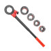 Набор плашек для нарезки резьбы 1/2"; 3/4"; 1"; 1 1/4", 4 ед. INTERTOOL SD-8004