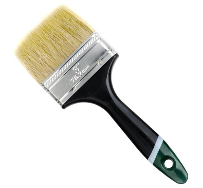 Кисть флейцевая 76*13*44 мм, пластиковая ручка INTERTOOL KT-1376