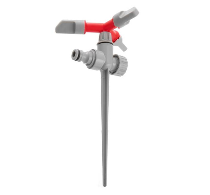Дождевальное устройство круговой вращающейся головкой на колу, PP, ABS, Zinc alloy INTERTOOL GE-0055