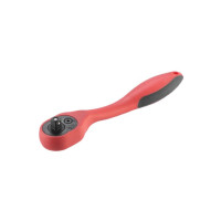Рукоятка с храповым механизмом изогнута 1/4", 72 зуба, Cr-V, PROF INTERTOOL HT-2107