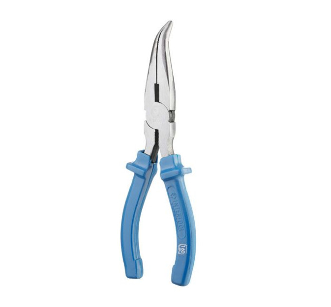 Долгогубцы изогнутые 180 мм INTERTOOL HT-0125