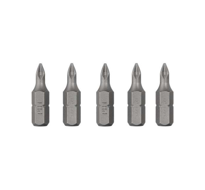 Комплект насадок викруткових PH1, ACR, S2, 5 од., STORM INTERTOOL VT-0206