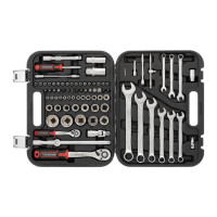 Набор инструментов 82 ед., STORM, 1/2", 1/4", Cr-V INTERTOOL ET-8082