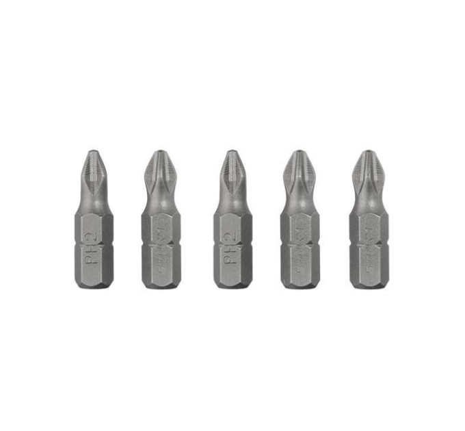 Комплект отверточных насадок PH2, ACR, S2, 5 ед., STORM INTERTOOL VT-0207