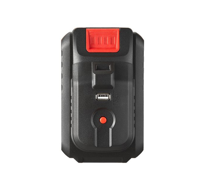 Адаптер для аккумулятора Li-ion 20 В, USB 2A, LED фонарь INTERTOOL WT-9300