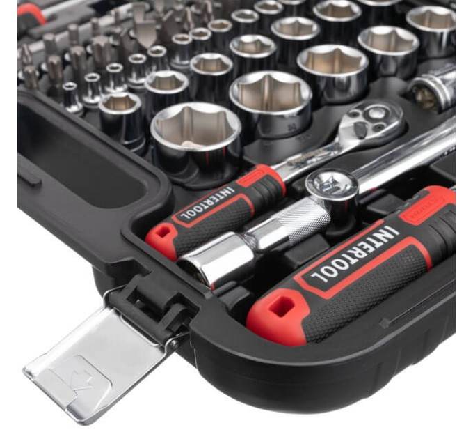 Набор инструментов 82 ед., STORM, 1/2", 1/4", Cr-V INTERTOOL ET-8082