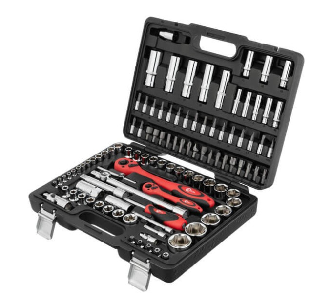 Профессиональный набор инструментов 1/2", 1/4", 108 ед., Cr-V INTERTOOL ET-6108