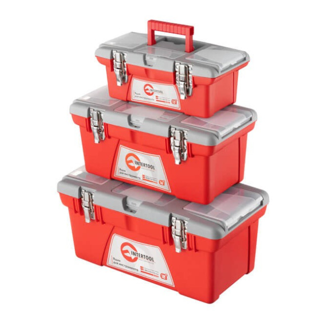 ящиков для инструмента с металлическими замками 3 ед. INTERTOOL BX-0503