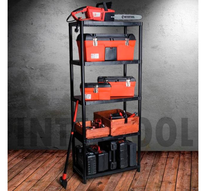 Стеллаж 5 полок, 28" 710*380*1713 мм INTERTOOL BX-7028