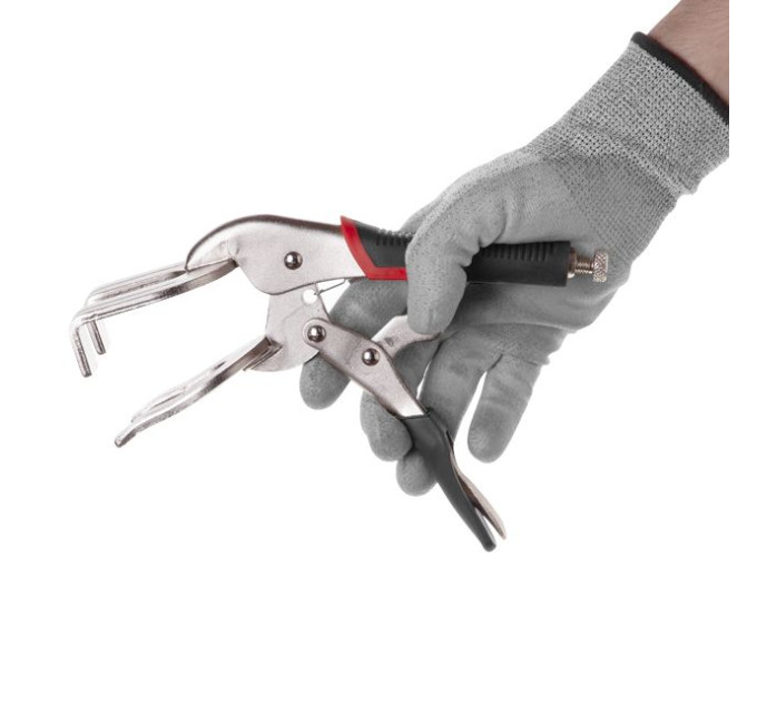 Клещи зажимные U-type, Cr-V INTERTOOL UT-5208