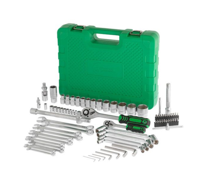 набор инструментов 1/2", 1/4", 77 ед. INTERTOOL ET-6077SP