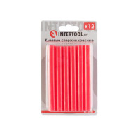 комплект стержней клеевых красных 11,2*100 мм, 12 ед. INTERTOOL RT-1041