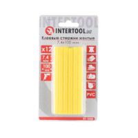 комплект стержней клеевых желтых 7,4*100 мм, 12 ед. INTERTOOL RT-1050