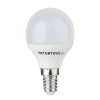 Светодиодная лампа LED 5 Вт, E14, 220 В, гарантия 3 года INTERTOOL LL-0102