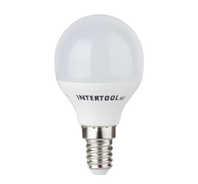 Светодиодная лампа LED 5 Вт, E14, 220 В, гарантия 3 года INTERTOOL LL-0102