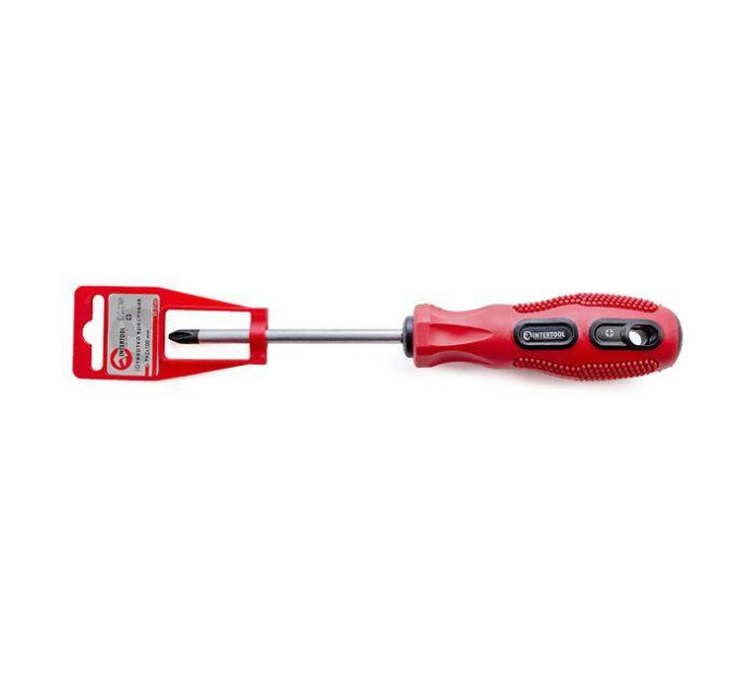 Отвертка крестовая PH2*100 мм INTERTOOL VT-3143