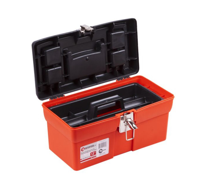 Ящик для инструмента с металлическими замками 13" 330*180*165 мм INTERTOOL BX-1113