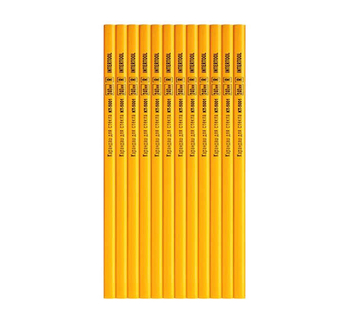 Олівець для скла 240 мм, 12 од./уп. INTERTOOL KT-5001