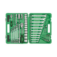 набор инструментов 1/2", 1/4", 77 ед. INTERTOOL ET-6077SP