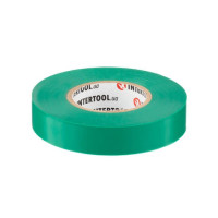 Стрічка ізоляційна 25 м, 17*0.15 мм, зелена INTERTOOL IT-0061