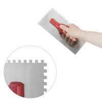 Затирка стальная оцинкованная 280*130 мм, 6*6 мм INTERTOOL KT-0005