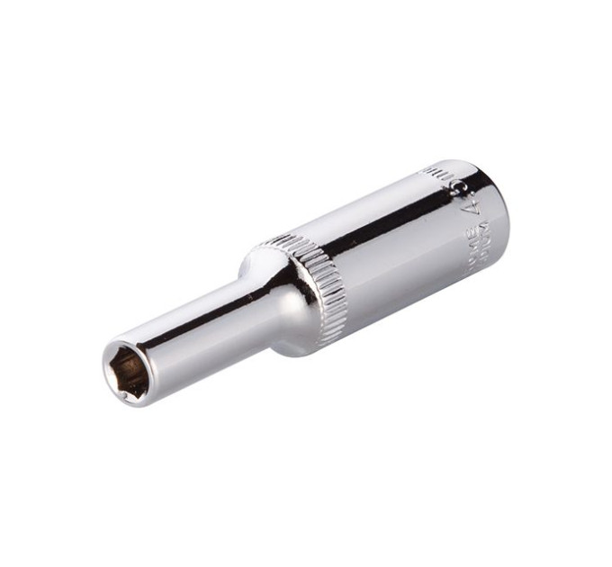 Головка шестигранная удлиненная STORM 1/4", 4.5 мм, Cr-V INTERTOOL ET-0453