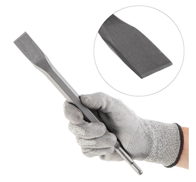 Зубило пласке SDS-PLUS 17*280*25 мм INTERTOOL SD-0412