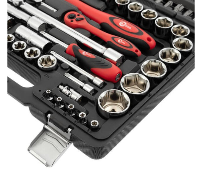 Профессиональный набор инструментов 1/2", 1/4", 108 ед., Cr-V INTERTOOL ET-6108