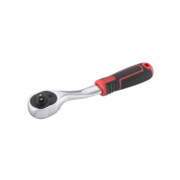 Рукоятка с храповым механизмом STORM, 1/4", 72 зуба, Cr-V INTERTOOL ET-8001
