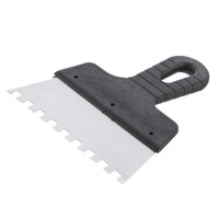 Шпатель из нержавейки 150 мм, зубцы 8*8 мм INTERTOOL KT-2158