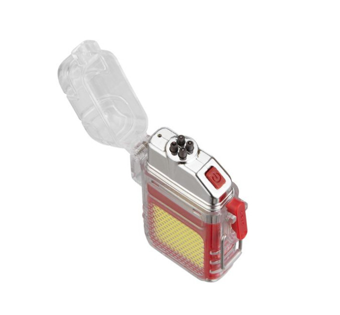 Фонарь брелок с плазменной зажигалкой INTERTOOL LB-0165