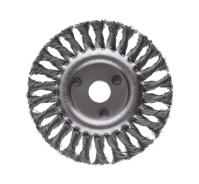 Щетка кольцевая 150*22.2 мм (пучки витой проволоки) INTERTOOL BT-7150