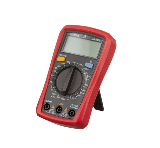 Мультиметр цифровий CAT II-300 В/ CAT I-600 В INTERTOOL MD-0001