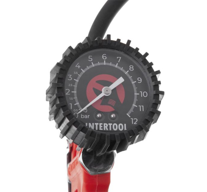 Пістолет для підкачування коліс з манометром пневматичний INTERTOOL PT-0505