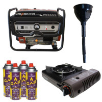 Бензиновый генератор EF Power RD3600 + газовая плитка Orcamp CK-505 + 4 газовых картриджа 400 мл