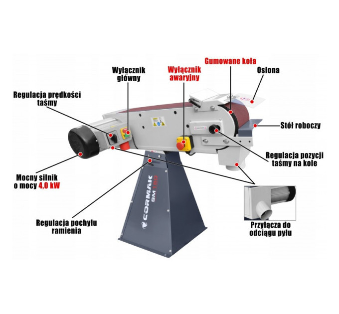 Ленточно-шлифовальный станок CORMAK SM150