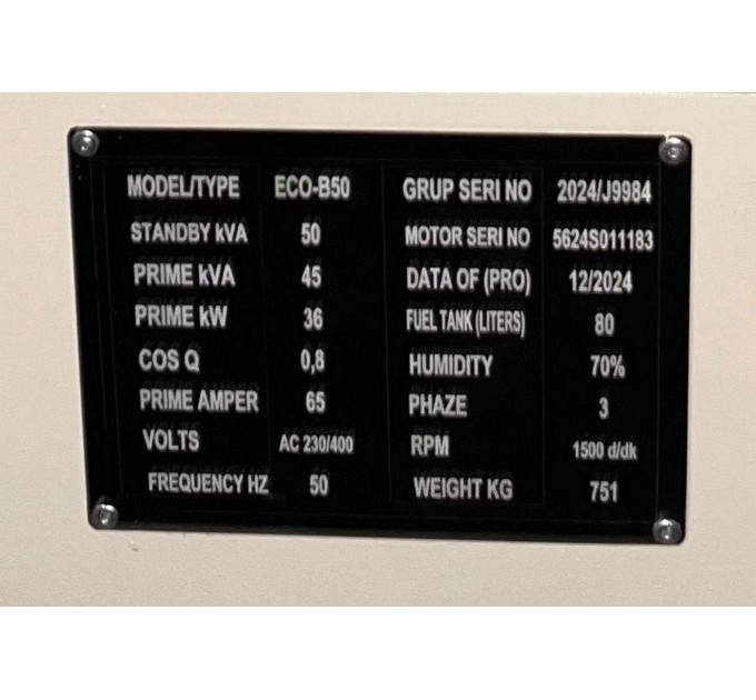 Дизельный генератор TMG POWER ECOB-50