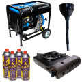 Дизельный генератор TAGRED TA7350D + газовая плитка Orcamp CK-505 + 4 газовых картриджа 400 мл