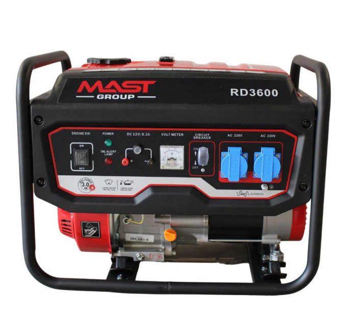 Бензиновый генератор MAST GROUP RD3600 + газовая плитка Orcamp CK-505 + 4 газовых картриджа 400 мл