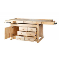 Верстак столярный из каучукового дерева Holzmann WB 210C Верстак столярный из каучукового дерева Holzmann WB 210C