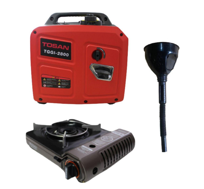 Інверторний генератор TOSAN ТGGI-2800 + газова плитка Orcamp CK-505, та лійка в дарунок