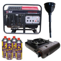 Бензиновый генератор EF Power YH21000 + газовая плитка Orcamp CK-505 + 4 газовых картриджа 400 мл