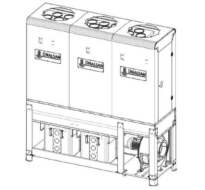 Аспирация Unalsan UNS 284 FTK 3500 м³/час