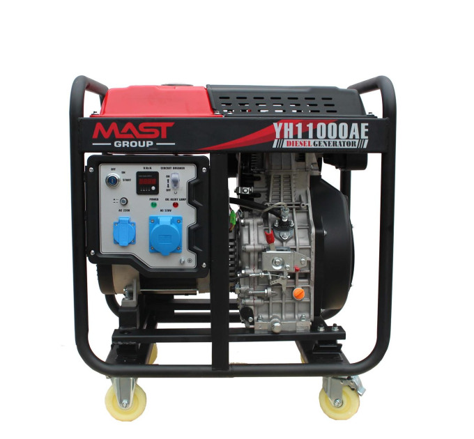 Дизельный генератор MAST GROUP YH11000AE + газовая плитка Orcamp CK-505 + 4 газовых картриджа 400 мл